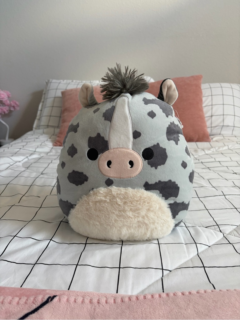 Grady the horse Squishmallow-Gray and Cream 11”
